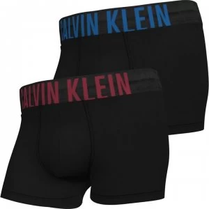 Image of Calvin Klein 2 Pack Intense Power Boxers - Black/Mulberry