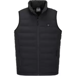 Image of Portwest Ultrasonic Heated Tunnel Gilet Black 2XL