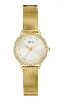 Image of Guess W0647l7 ladies bracelet dress watch Gold