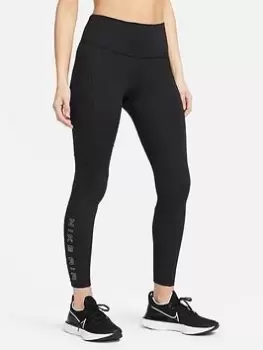 Image of Nike Air Mid Rise 7/8 Legging, Black, Size S, Women