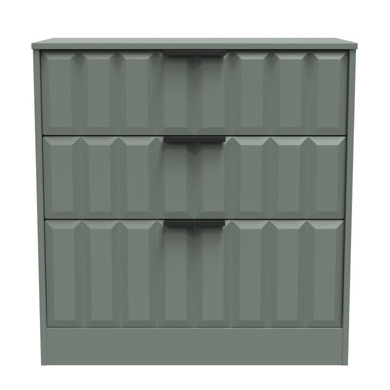 Image of Ready Assembled 2 U Seattle 3 Drawer Deep Chest (Ready Assembled) in Pale Green Pale Green Unisex