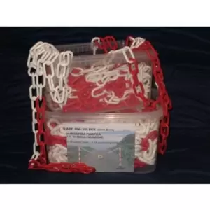 Image of Slingsby 15m Plastic Chain and Connector Box Kit Red/white - Diameter mm 6