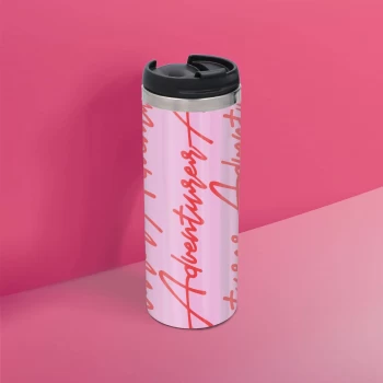 Image of Adventurer - Feminine Stainless Steel Travel Mug - Metallic Finish