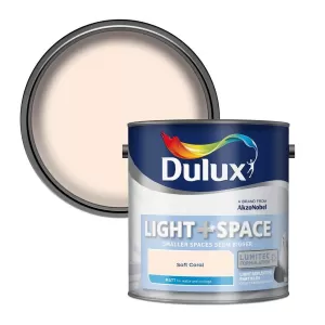 Image of Dulux Light & Space Soft Coral Matt Emulsion Paint 2.5L