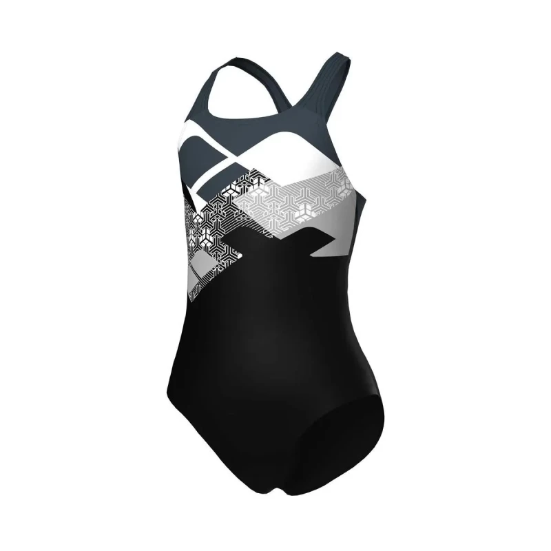 Image of One Piece swimsuit for girls Arena Kikko Noir Female 8/9 ans
