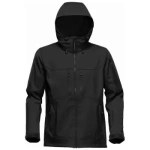 Image of Stormtech Mens Epsilon 2 Hooded Soft Shell Jacket (S) (Black/Graphite Grey)