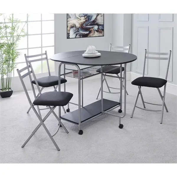 Image of Greenhurst Stowaway Dining Set - Metallics One Size