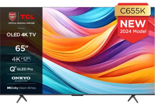 Image of TCL 65" 65C655K Smart 4K Ultra HD QLED TV