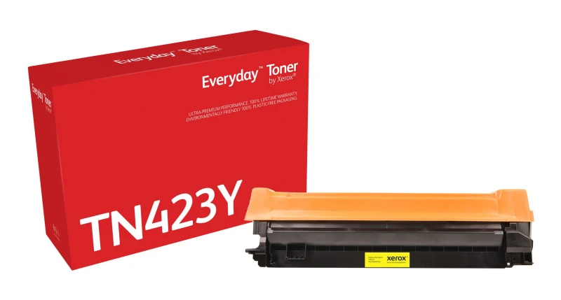 Image of Xerox Everyday Yellow Toner by Xerox compatible with Brother TN-423Y, High capacity 006R04762