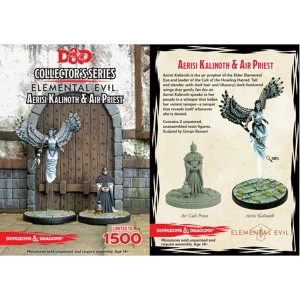 Image of Dungeons & Dragons Collector's Series Princes of the Apocalypse Miniature Aerisi Kalinoth & Air Priest