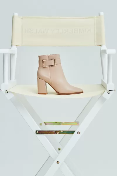 Image of Alto Buckle Detail zip Up Ankle Boots