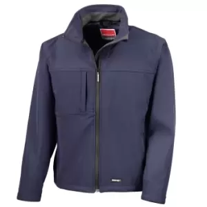 Image of Result Mens Softshell Premium 3 Layer Performance Jacket (Waterproof, Windproof & Breathable) (4XL) (Navy Blue)