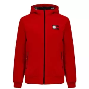 Image of Tommy Jeans Badge Padded Nylon Jacket - Red