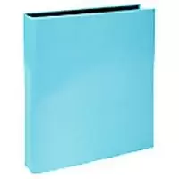 Image of Exacompta Ring Binder 2 Rings 25mm Plastic Coated A4 Pastel Blue