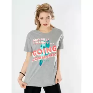 Image of Friends Grey Marl Commando Mens T-Shirt Medium