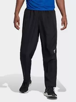Image of adidas Performance Aeroready Designed For Movement Training Joggers, Black/White, Size L, Men