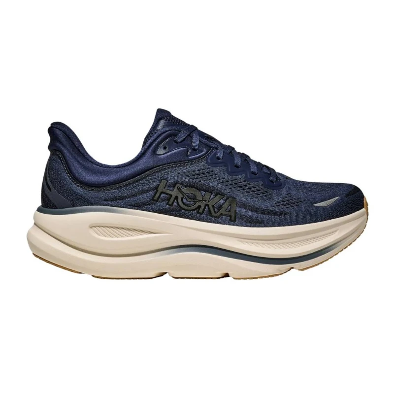 Image of Hoka Bondi 9 Shoes Blue Beige SS26, Size EU 44