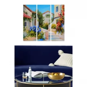 Image of MDF202729450 Multicolor Decorative MDF Painting (3 Pieces)