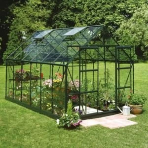 Image of BQ Metal 8x12 Toughened safety glass greenhouse