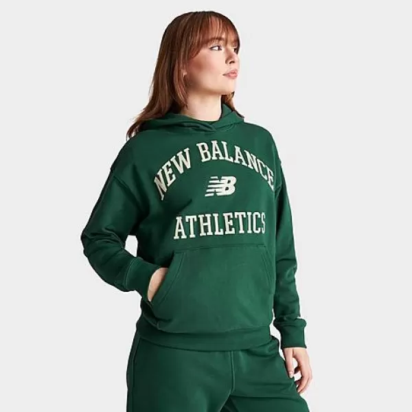 Image of Womens New Balance Varsity Oversized Fleece Hoodie