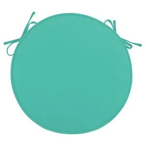 Image of Charles Bentley Pair of Round Seat Pads - Teal