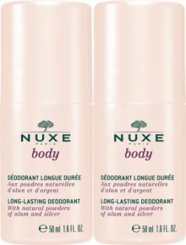 Image of Nuxe Body Long Lasting Deodorant 2x50ml