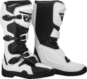 Image of Fly Racing Maverik Motocross Boots, black-white, Size 41, black-white, Size 41
