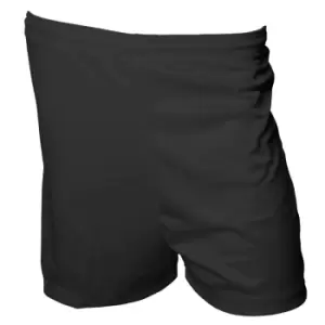 Image of Precision Unisex Adult Micro-Stripe Football Shorts (M-L) (Black)