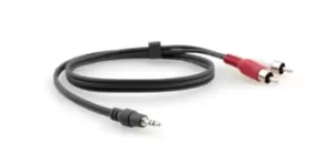 Image of Kramer Electronics 3.5mm - 2 RCA, 1.8m audio cable Black, Red, White