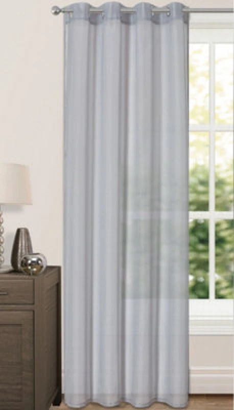 Image of Velosso Riva Eyelet Voile Panel - Grey