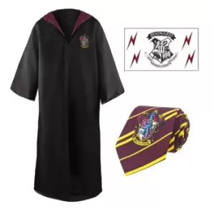 Image of Harry Potter Robe, Nectie & Tattoo Set Gryffindor Size S