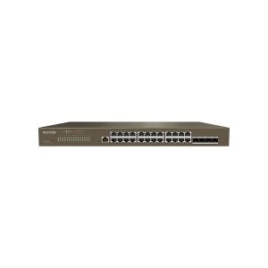Image of Tenda TEG5328F network switch Managed L3 Gigabit Ethernet (10/100/1000) 1U Black UK Plug