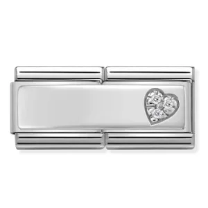 Image of Nomination CLASSIC Silvershine Symbols Stainless Steel Cubic...