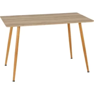 Image of Seconique Barley Wood Dining Table Oak Veneer Seats up to 4 People