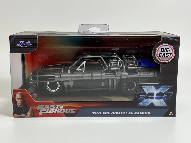 Image of Jada Fast and Furious Fast X 1967 Chevrolet El Camino With Cage 1:32 Jada 34733 Dark Grey unisex