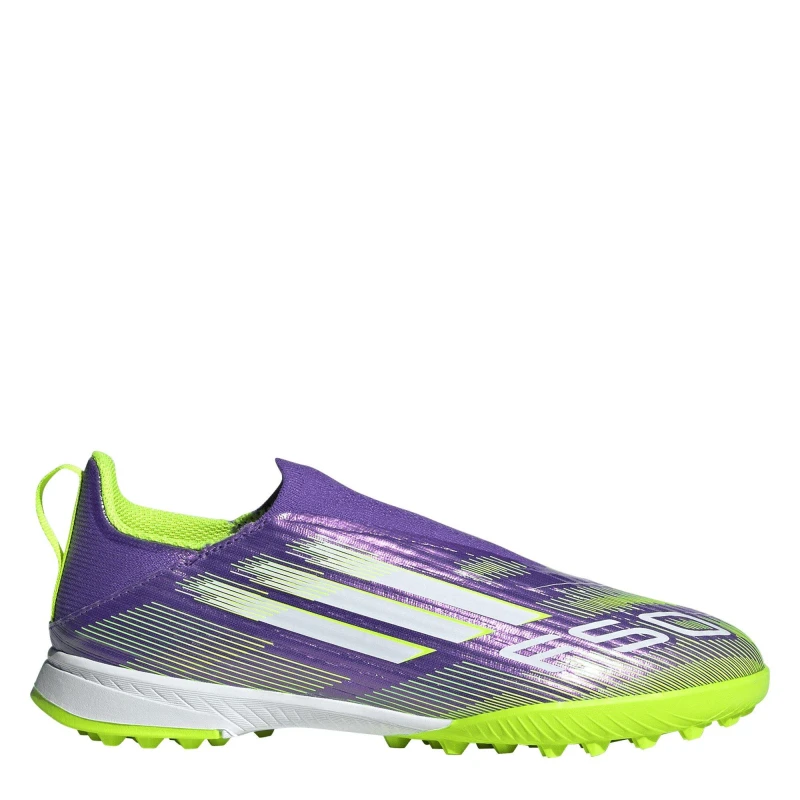 Image of adidas F50 Juniors League Laceless Multi-Ground Boots Firm Ground Football Boots C10 (28) Purple 08012824100