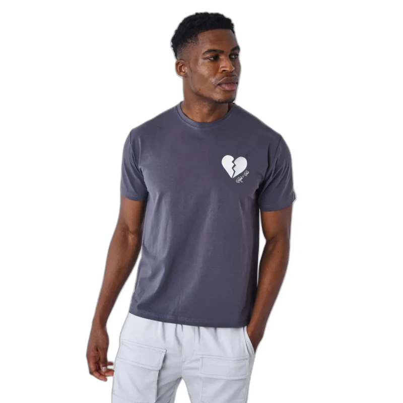 Image of Project X Paris Broken heart T-Shirt Project X Paris Gris Male S