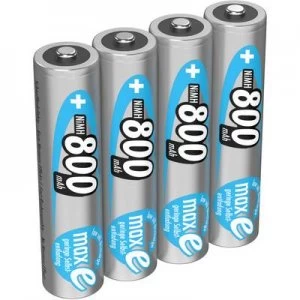 Image of Ansmann maxE HR03 AAA battery (rechargeable) NiMH 800 mAh 1.2 V 4 pc(s)