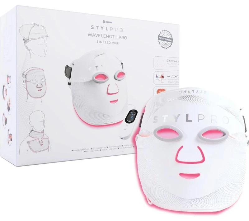 Image of STYLPRO Wavelength Pro 5-in-1 LED Face Mask - White 5060288332670