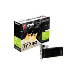 Image of MSI Nvidia GeForce GT 730 2GB DDR3 Low Profile Graphics Card