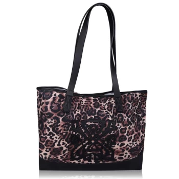 Image of Biba Biba Canvas Logo Tote - Leopard