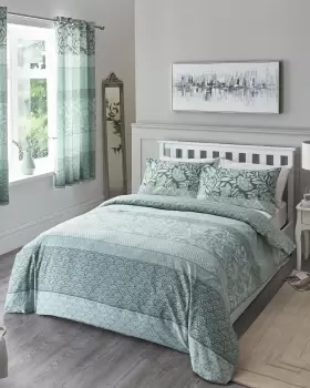 Image of Cotton Traders Elizabeth Duvet Set in Green