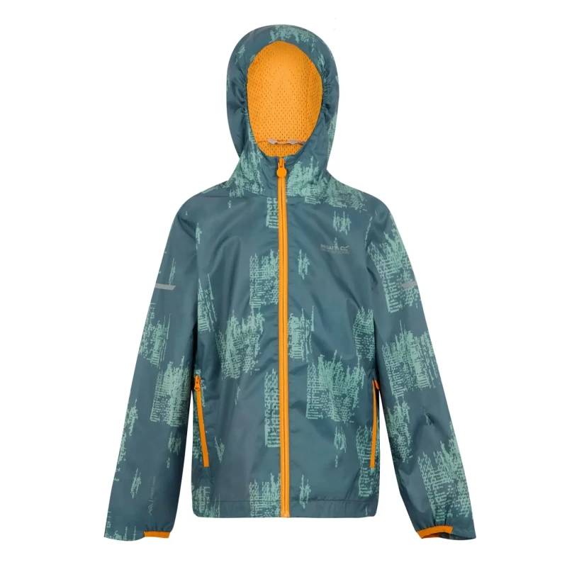 Image of Waterproof jacket for children Regatta Printed Lever II Bleu Unisex 15/16 ans