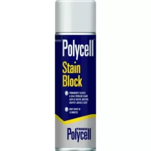 Image of Polycell Trade Stain Block Paint - Aerosol 500ml