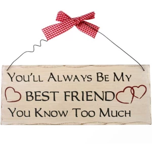 Image of You'll Always Be My Friend Hanging Sign