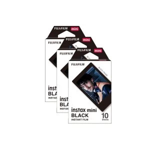Image of Fujifilm Instax Mini Black Frame Photo Film 30 Pack