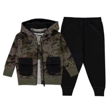 Image of Firetrap 3 Piece Jogger Set Baby Boys - Black Camo