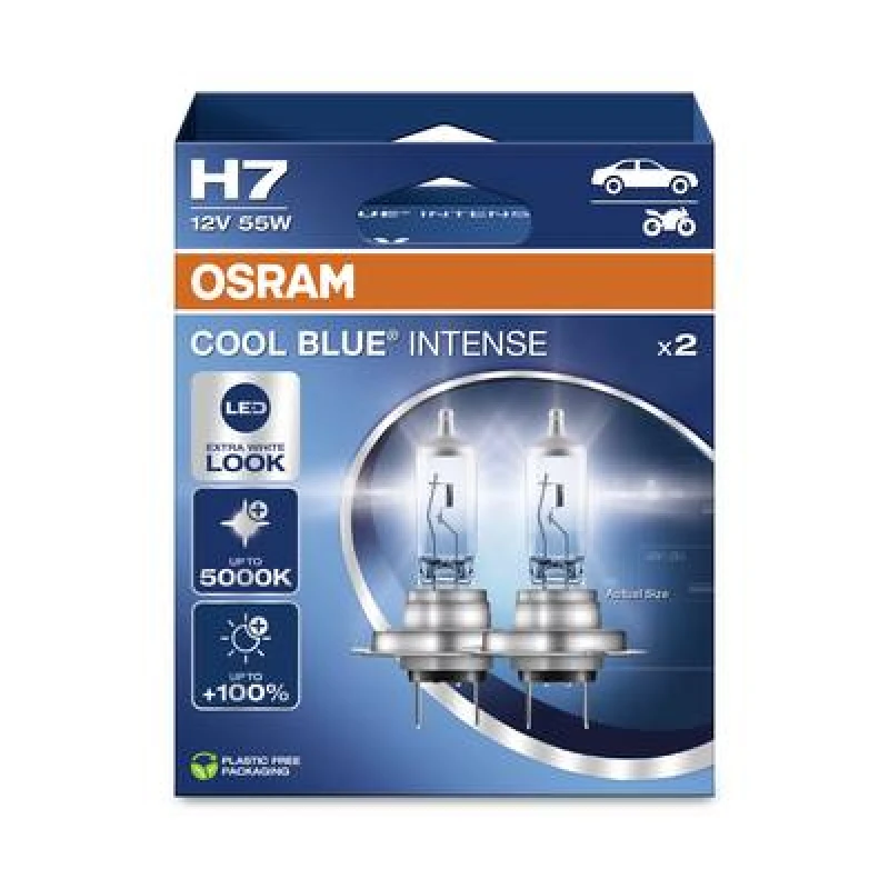 Image of Osram OSRAM 4062172387538 Halogen bulb COOL Blue INTENSE H7 55 W 12 V 4062172387538