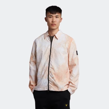 Image of Mens Casuals Mineral Overshirt - Orange Quartz - L