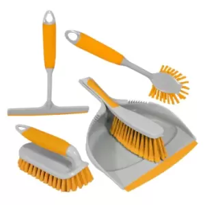 Image of Charles Bentley 'Brights' Cleaning Set - 5 Piece - Yellow